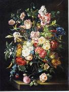 Floral, beautiful classical still life of flowers 010 unknow artist